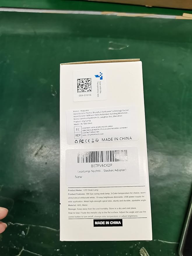 Desk Clip on Lamp for Reading Home Office, 10 Dimmable Brightness 3 Modes, Clamp Light for Bed Headboard, Craft