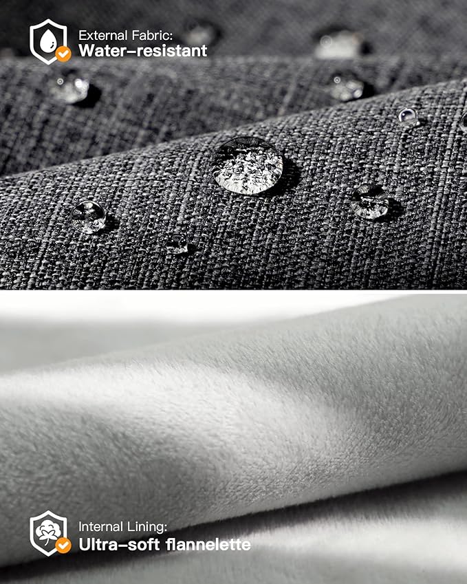 Inateck 360° Protection Laptop Bag with Accessory Bag, Compatible with 15-15.6-inch Laptop, Black Gray