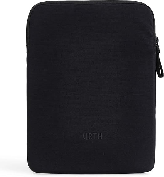 Urth Naos Laptop Sleeve - 15-16 Inch Padded, Water Resistant, Recycled Laptop Case Compatible with MacBook Air/Pro in Black