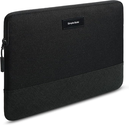 Slim Laptop Sleeve with a Back Zipper Pocket Designed for M1/M2/M3 MacBook Pro/Air (Black Beauty, for 16.2-inch MacBook Pro (M1/M2/M3))