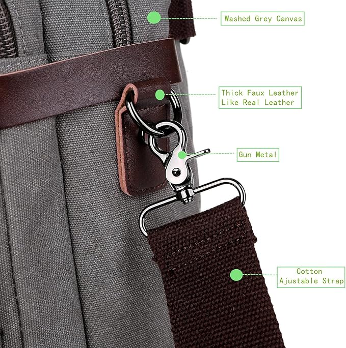 BAOSHA Convertible Briefcase Backpack 17 Inch Laptop Bag Case Business Briefcase HB-22