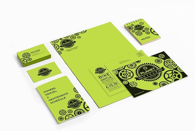 Neenah Paper 21869 Color Cardstock, 65lb, 8 1/2 x 11, Vulcan Green, 250 Sheets