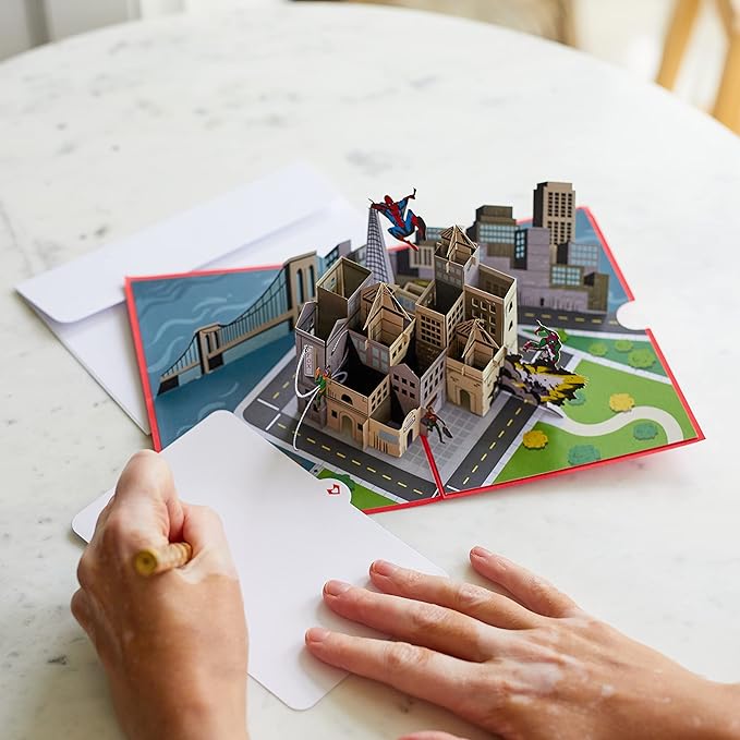 Lovepop Marvel’s Spider-Man You're Amazing! Pop Up Card, 5x7 - Pop Up Birthday Card, Spiderman Birthday Card, Superhero Card, Spiderman Funko Pop, Birthday Card for Boy or Grandson