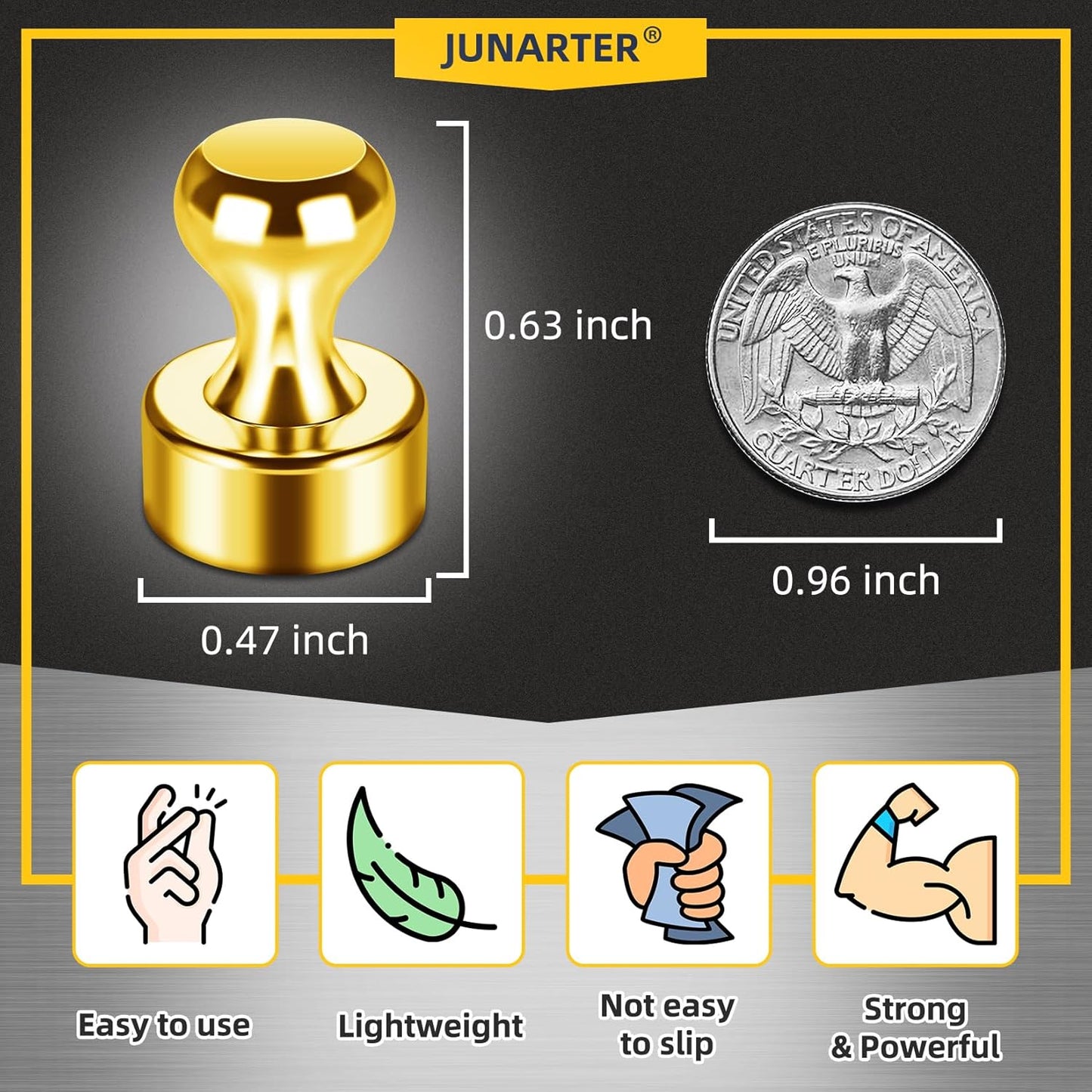 12 Pack Refrigerator Magnets Fridge Magnets Whiteboard Magnets Small Magnets Magnetic Push Pin, Office Magnets Push Pins Magnets for Whiteboard, Fridge, Office, School