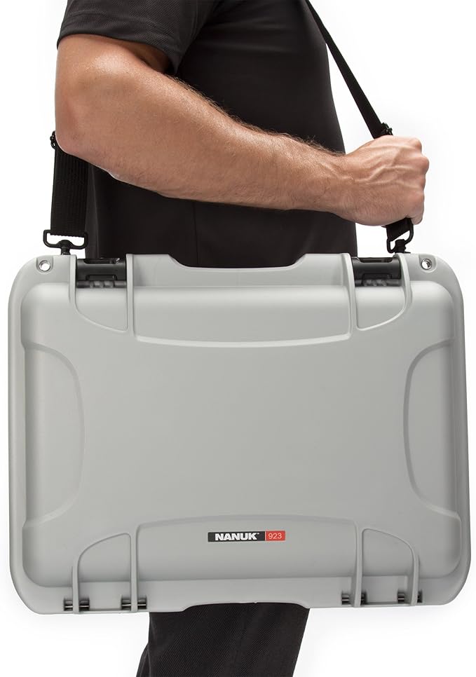 Nanuk 923 Hard Camera Case with Laptop Insert Kit, Silver (923-LK05)