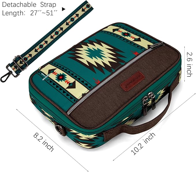 Montana West Bible Book Covers for Women Canves Bible Cases with Zippered Pocket Bible Bags Handheld Crossbody Church Bible Study Supplie