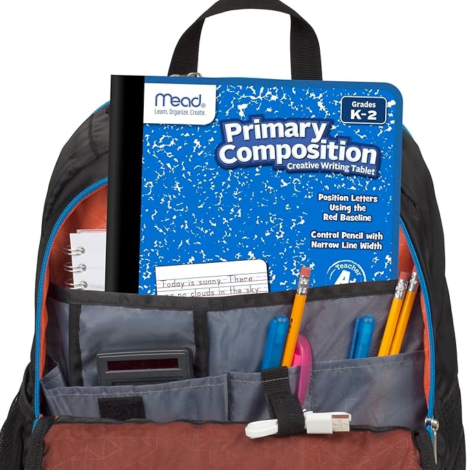 Mead Primary Composition Book, Ruled, Grades K-2, 100 Sheets, 7-1/2" x 9-3/4", 4 Pack (610053-ECM)