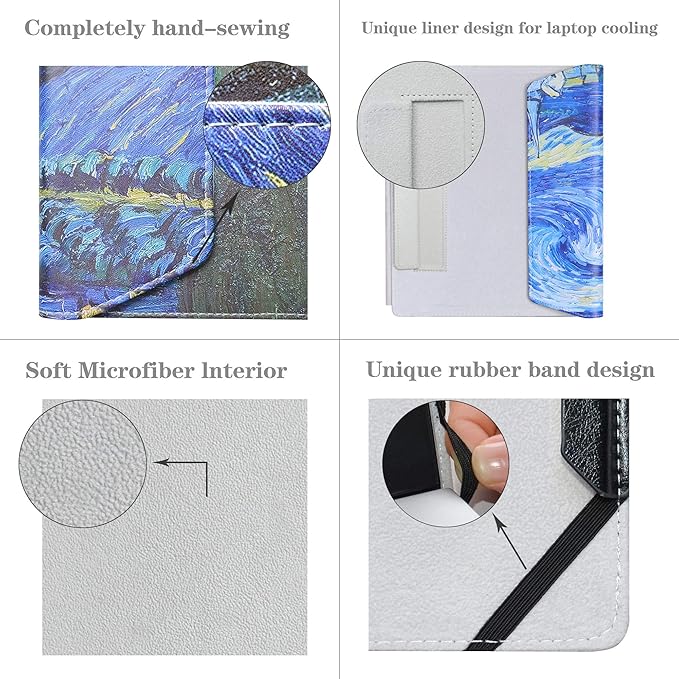 Alapmk Protective Case for 13.5" Microsoft Surface Laptop 5 13.5/Surface Laptop 4 13.5/Surface Laptop 3 2019/Surface Laptop 2 2018/Surface Laptop (Not fit Surface Laptop 3 15),Starry Night