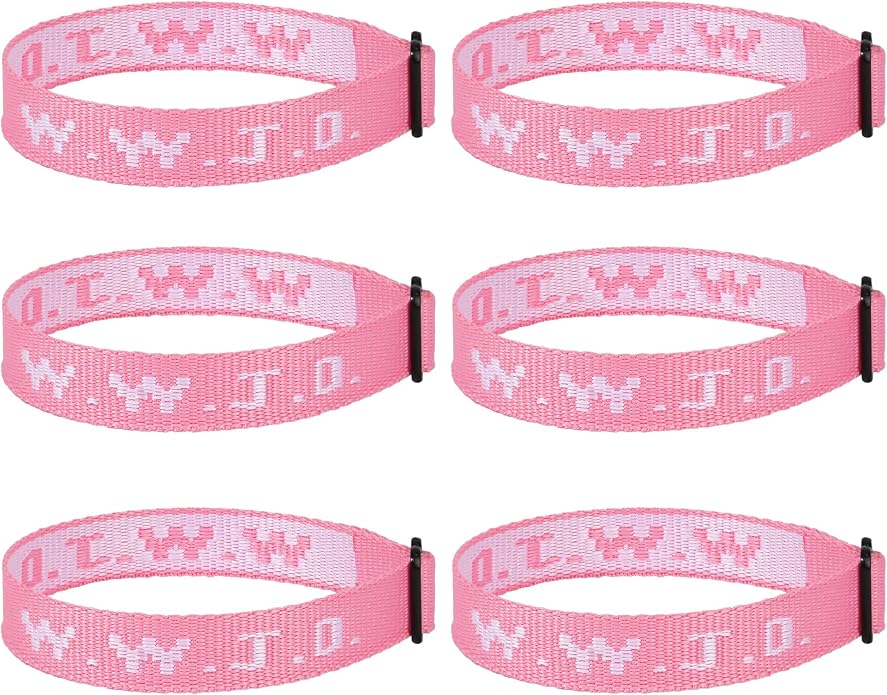 6PCS WWJD Bracelet for Women Men, Christian Gifts Wristbands, WWJD Rubber Bracelets - What Would Jesus Do Silicone Bracelet