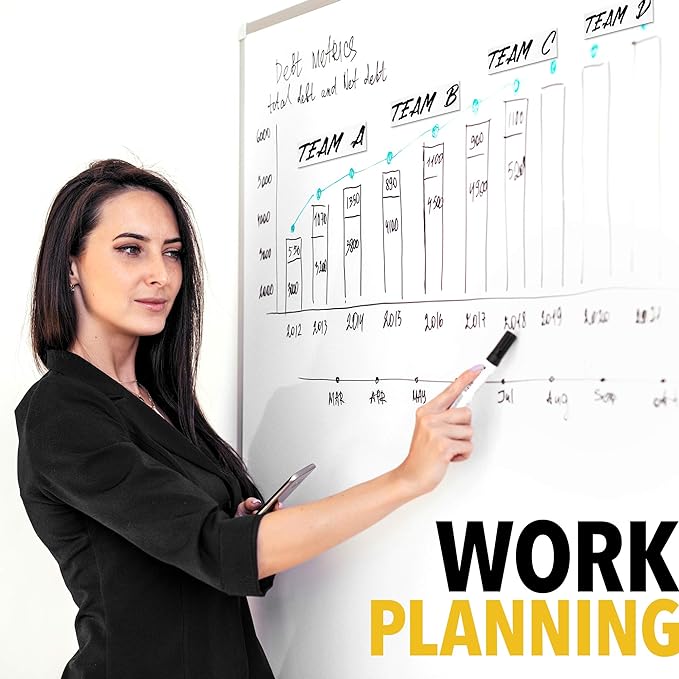 X-bet MAGNET Magnetic Strips - 1 Inch x 25 Feet Magnetic Tape Roll - Blank Write On Magnets - Sticky Labels and Stickers - Writable Flexible Magnet Sheet for Whiteboards, Refrigerator and Crafts