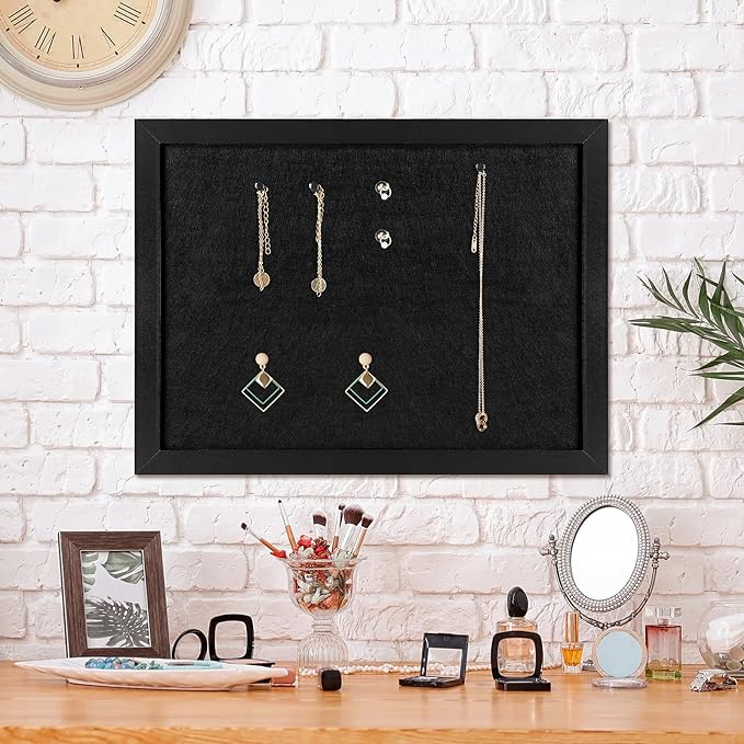 TORASO Cork Board Bulletin Board, 19.7 X 29.5 inch Cork Boards for Walls with Pins, Eye Bolts, gaskets, Screws, Pin Board for Office, School and Home (BK-5075-1P)