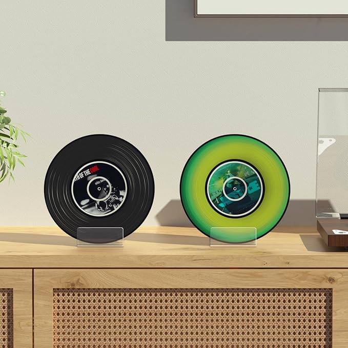 6 Pack Acrylic Book Stand, Clear Easel Stand for Display, Book Display Holder, Display Stand for Album, CD, Magazine, Postcard, Picture, Plate, Artworks, Phone, Tablet