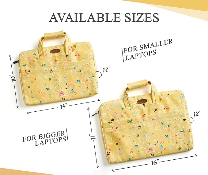 Maison d'Hermine Laptop Bag upto 13.5 inch Stain and water repellent Cotton canvas - Colmar