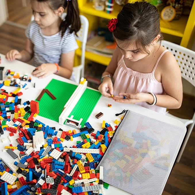 Mesh Zipper Pouch, 6PCS Waterproof Plastic Mesh Zipper Bag, A3 Size Tear-Resistant Document Pouch, Extra Large Zip File Bags, for School Office Supplies Home Travel Storage(17×12 Inch)