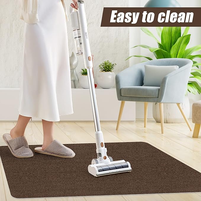 Sycoodeal Office Chair Mat,Computer Gaming Desk Chair Mat for Hard Wood & Tile Floor,Large Anti-Slip Floor Protector Rug,Anti-Slip Home Chair Mat,Easy to Clean,48" X 36" Coffee