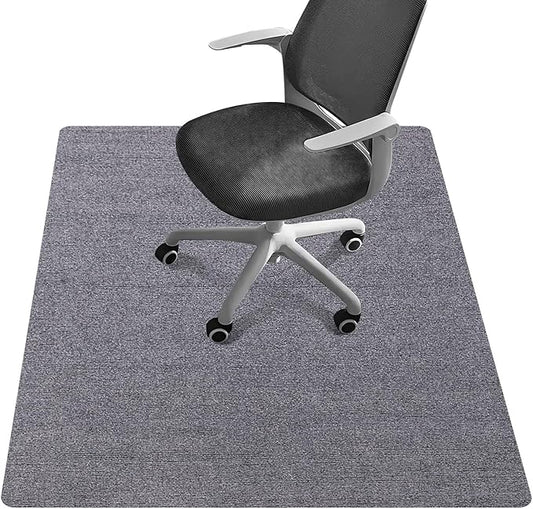 Office Chair Mat - for Hardwood Floors, Large Non-Slip Easy-Clean Floor Protection Blanket (Gray, “48 x 36in”).