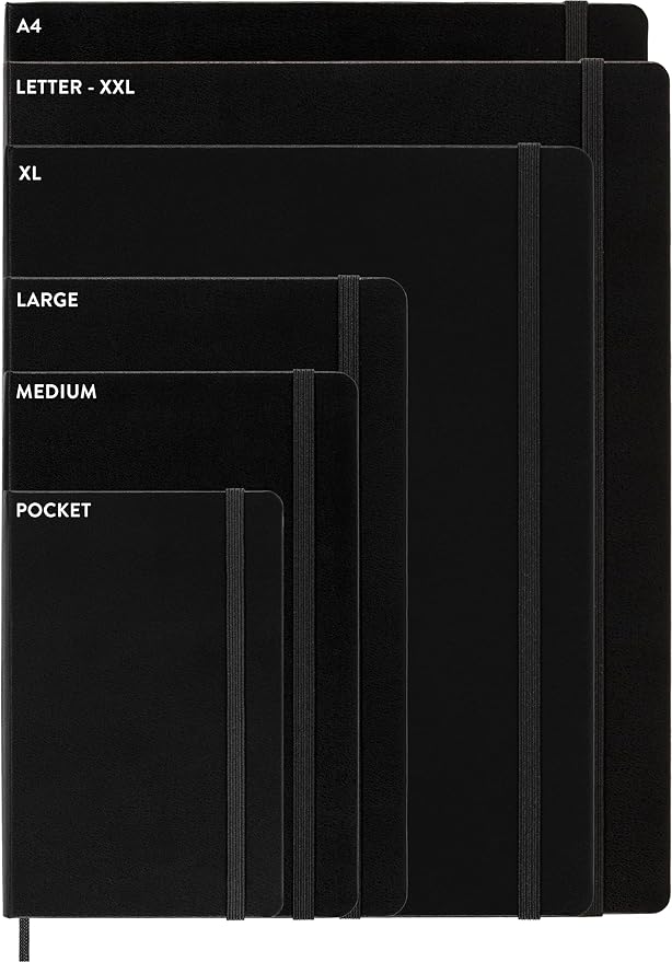 Moleskine Classic Expanded Notebook, Soft Cover, Large (5" x 8.25") Ruled/Lined, Red, 400 Pages