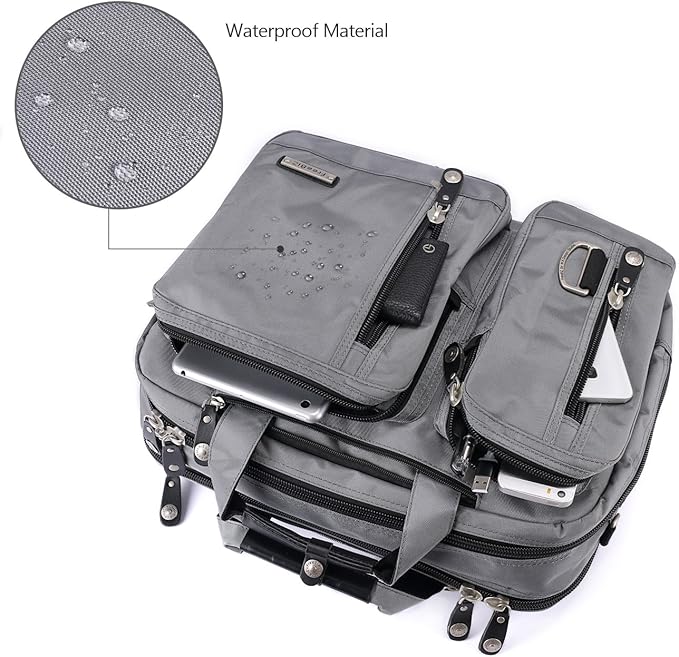 18.4 Inch Laptop Briefcase Backpack Messenger Shoulder Bag 18 Inch Gaming Notebook Computer Case Handbag for Business Travel