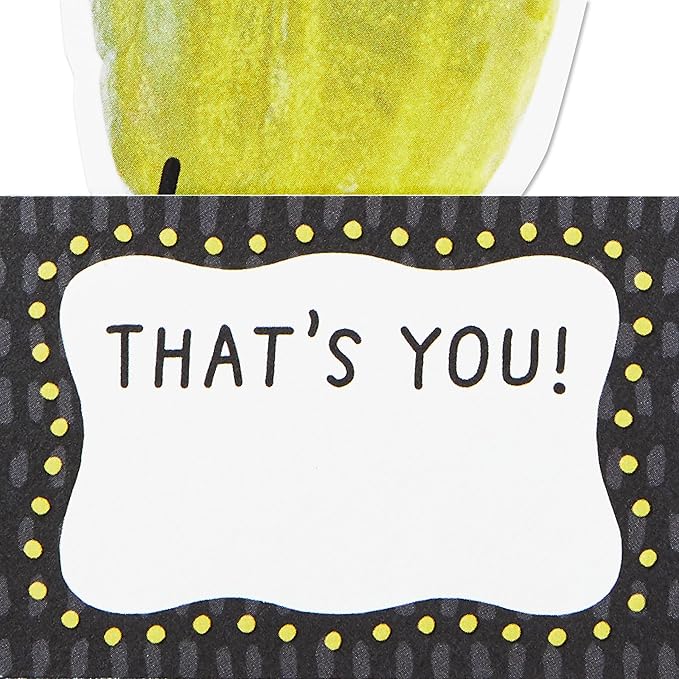 Hallmark Paper Wonder Shoebox Funny Pop Up Card (Big Dill) for Birthdays, Graduation, Congratulations