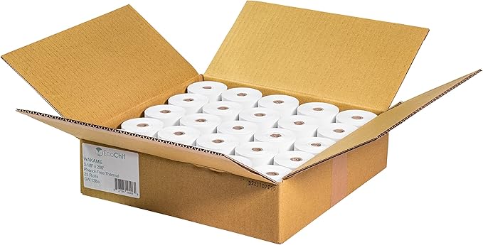 Phenol-Free Thermal Paper Rolls, 3-1/8" x 200', Every Case Helps Plant Underwater Kelp Forests, Case of 25