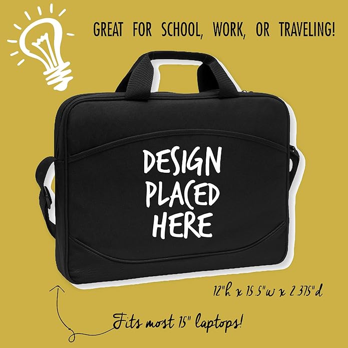 TOOLOUD Always Infinity Symbol 15" Dark Laptop/Tablet Case Bag