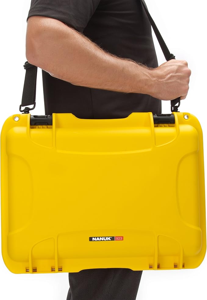 Nanuk 923 Hard Camera Case with Laptop Insert Kit, Yellow (923-LK04)