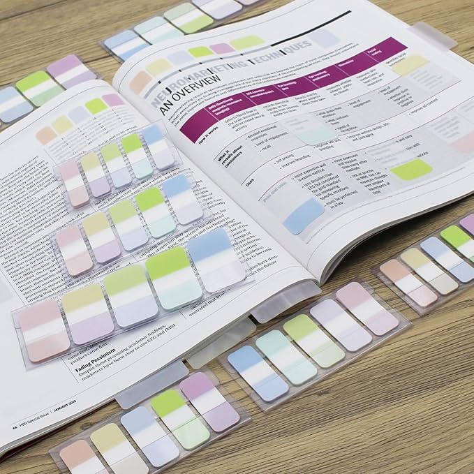 Tabs Flags Assorted Colors, 0.98 x 1.71 Inch Sticky Tabs, Easy to Post, 4 On-The-Go Dispensers/Pack, 400 Pages Total