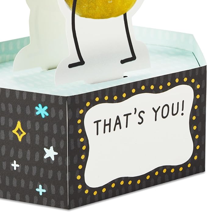 Hallmark Paper Wonder Shoebox Funny Pop Up Card (Big Dill) for Birthdays, Graduation, Congratulations