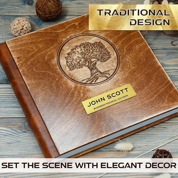 Therwen 30 Pcs Name Plates Laser Engraved Brushed Stainless Steel Plate Personalized Plaque Blank Custom Name Tag Frame Label with Adhesive Backing(Multi Shape,1''x 3'')