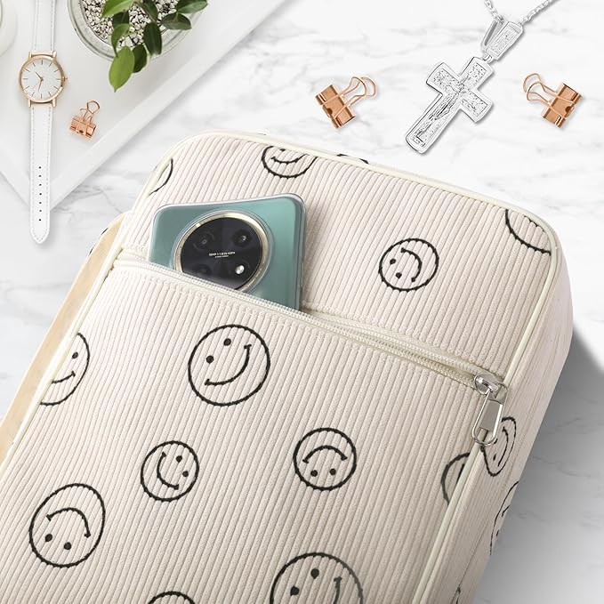 Bible Cover Case for Women,Large Bible Tote Bags for Women Organizer Corduroy Bible Carrying Case for Girls,Bible Study Supplies Accessories Christian Gifts for Women