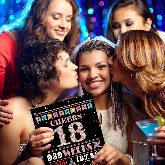 18th Birthday Card, 18th Birthday Decorations for Girls, 18th Birthday Gifts for Daughter, Back in 2007 Birthday Card, Rose Gold