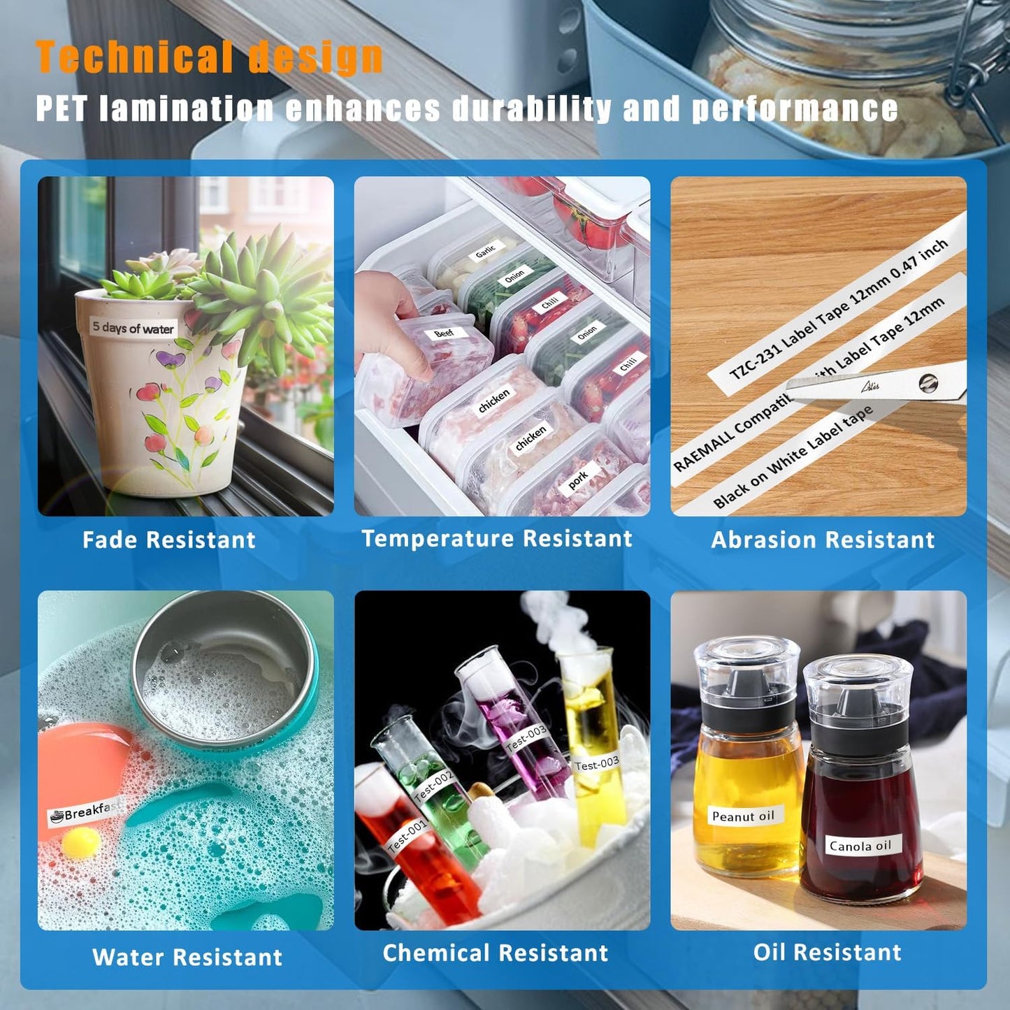 15Pack TZe TZ Tape 12mm 0.47 Laminated White Replacement for Brother P-Touch TZe-231 TZC-231 Label Maker Tape Compatible with Brother Label Maker PT-D210 PT-D220 PT-H110