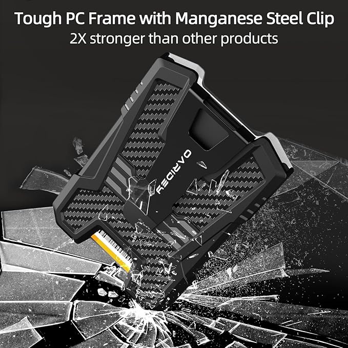 Oaridey Carbon Fiber Badge Holder with Lanyard, Heavy Duty Lanyard with Safety Breakaway Buckle for ID Card/Badge Holder