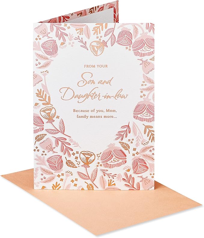 American Greetings Mothers Day Card from Son and Daughter-In-Law (Family Means More)