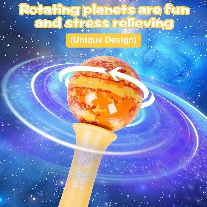 Rotating Gel Ink Rollerball Sun Pen, 1.0mm Black Nib, Students Decompress the Rotary Pen,with Quick-Drying Ink Suitable for Schools, Offices