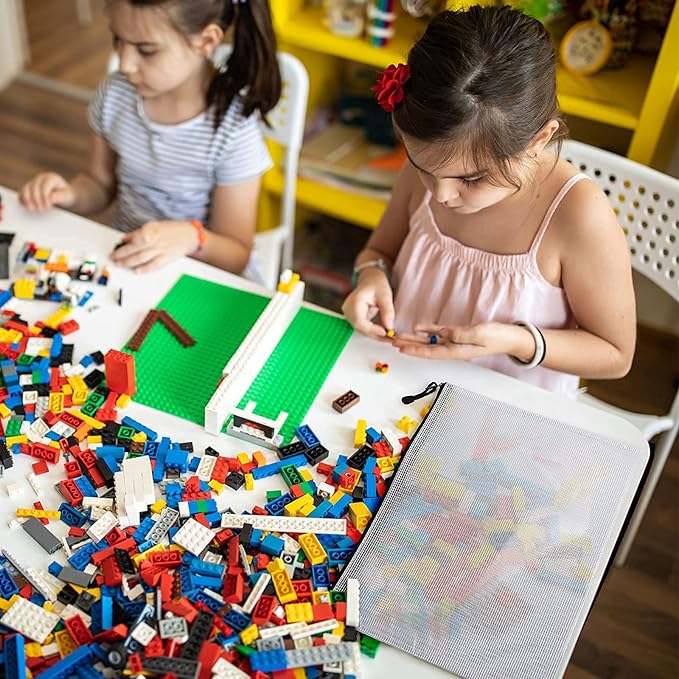 Mesh Zipper Pouch, 6PCS Waterproof Plastic Mesh ZipperBag, B4 Size Tear-Resistant Document Pouch, Extra Large Zip File Bags, for School Office Supplies Home Travel Storage(15.35×11.22 Inch)