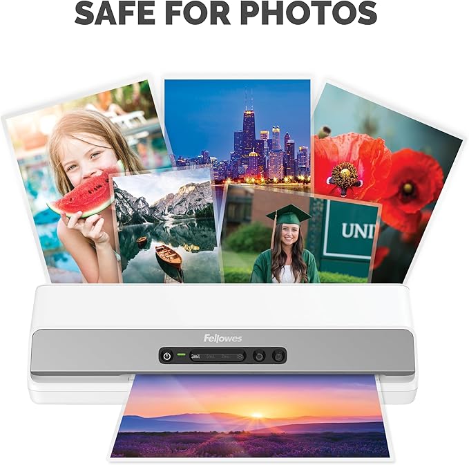 Fellowes Thermal Laminating Pouches, Letter Size Sheets, 3mil, 300 Pack, Clear (5247101)