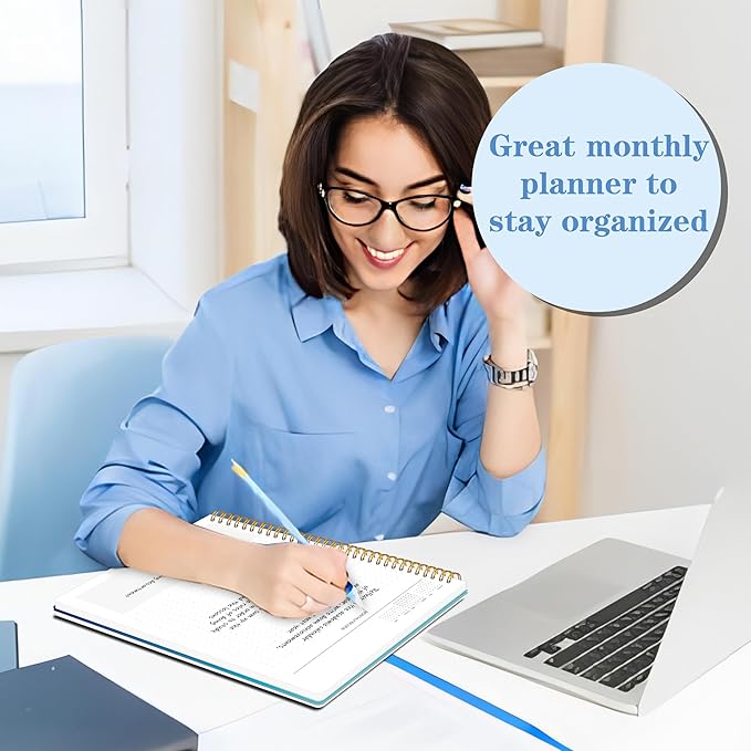 Monthly Planner 2025-2026, 2025 Calendar 24 Months Planner, JAN 2025 - DEC 2026, 8.5"x11", Personal Organizer with Monthly Goals, To-Do List, Habit Tracker, 24 Months for School Office Home Planning