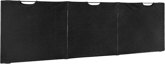 Mount-It! Under Desk Modesty Panel for Office Desks and Sit Stand Workstations [60 Inches Wide] Mesh Organizer Pockets for Cables and Wires (Black)