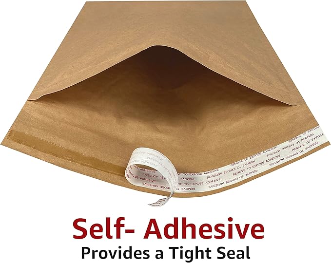 Honeycomb paper padded envelope sealable mailers (100, #2-8.5" x 11")