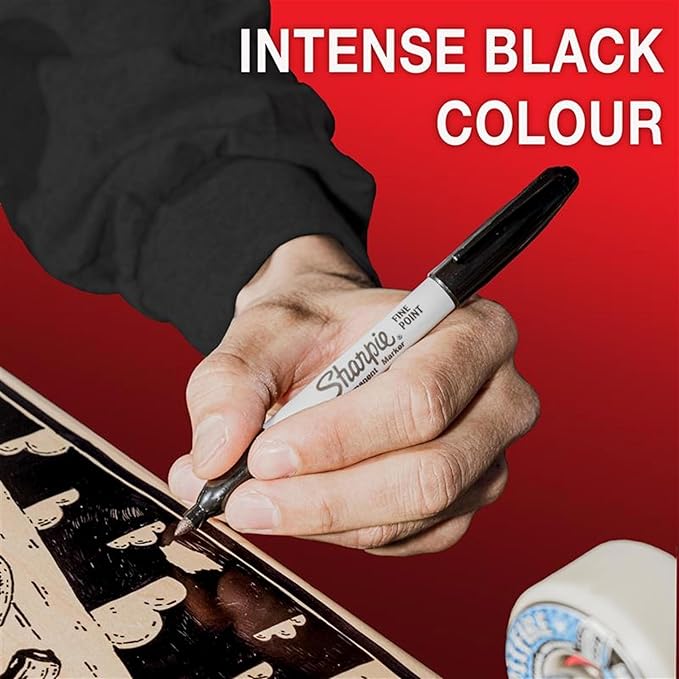 Sharpie Permanent Marker | Fine Point for Bold Details | Black Ink | 1 Marker Pen