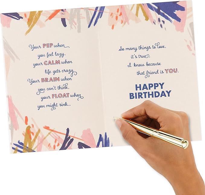 Hallmark Birthday Card for Friend (Abstract Flowers)