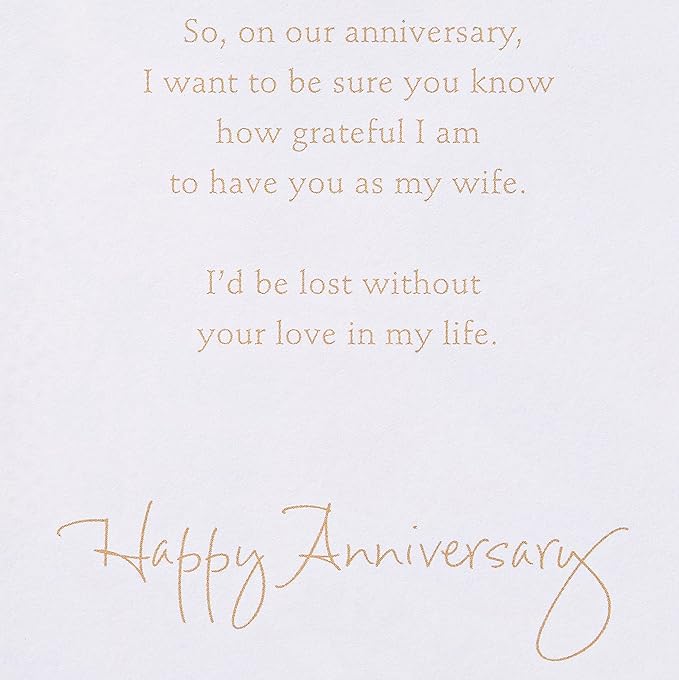 American Greetings Anniversary Card for Wife (I Notice)