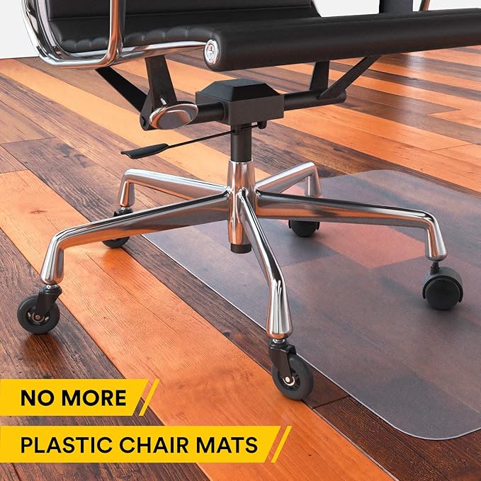 Office Chair Wheels | FIT IKEA Chairs ONLY| Soft 3" Computer Chair Caster Wheels Protect Your Hardwood Floors Better Than Any Office Chair Mat, Set of 5 Desk Chair Wheels, No Scratching or Marking.