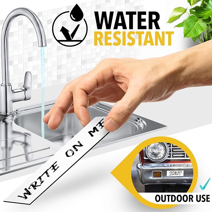 X-bet MAGNET Dry Erase Magnetic Strips - Magnetic Tape Roll - Blank Write On Magnets - Sticky Labels and Stickers - Writable Flexible Magnet Sheet for Whiteboards, Refrigerator and Crafts