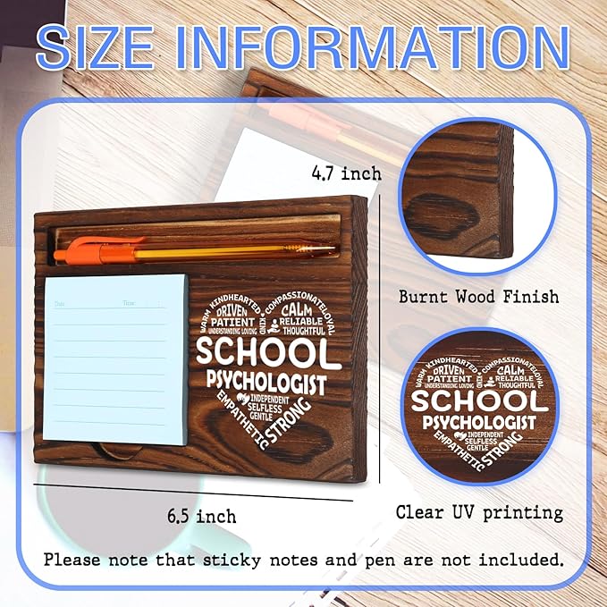 School Psychologist Gift Self-Stick Note Pad Holders, School Psychologist Gifts for Women, School Psychologist Office Gift, Thank You Gifts for School Psychologist School Counseling SD129