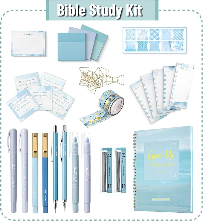 Mr. Pen- Bible Journaling Kit for Women, Ocean Breeze, Bible Highlighters and Pens No Bleed, Bible Journaling Supplies, Bible Study Kit, Easter Gift