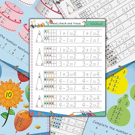 Magic Practice Copybook 6 Workbooks with Disappearing Ink Pens, Reusable Handwriting Practice for Kids, Calligraphy Practice Letter Tracing Books for Kids ages 3-5 (8.7×6.9in)