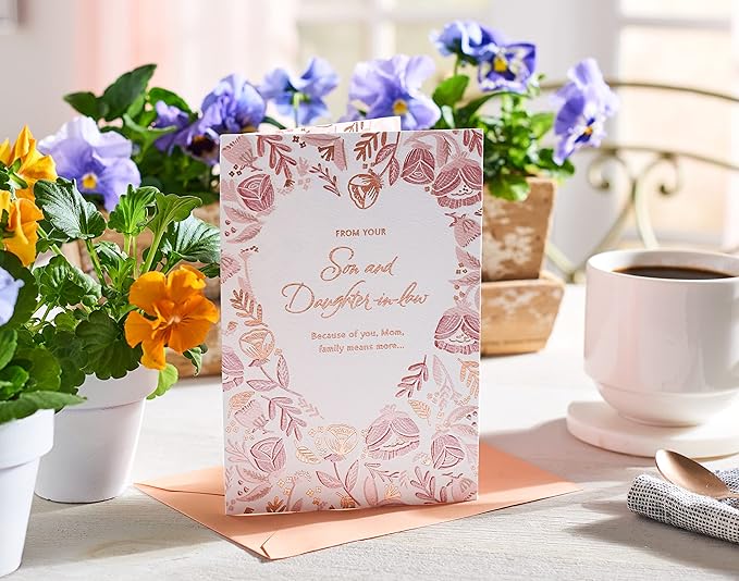 American Greetings Mothers Day Card from Son and Daughter-In-Law (Family Means More)