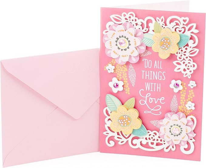 Hallmark Signature Birthday Card (Scattered Flowers)